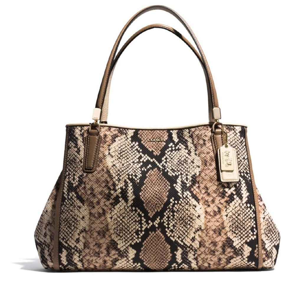 Coach Madison Python Print Carry All - image 8
